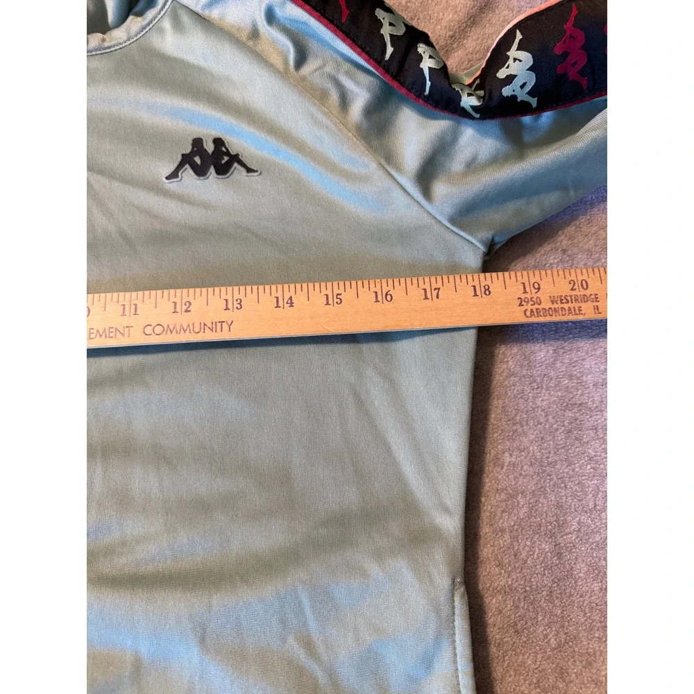 Kappa Banda Track Jacket Mint Green Omini Logo Tape Zip Mens Medium Streetwear